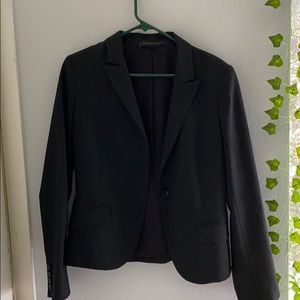 Black single button blazer
